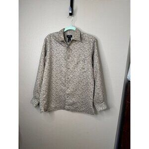 Vintage Claiborne‎ Men's Tan/Brown Shirt